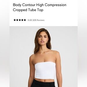 Body Contour White Tube Top